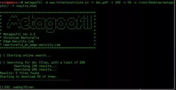 Metagoofil