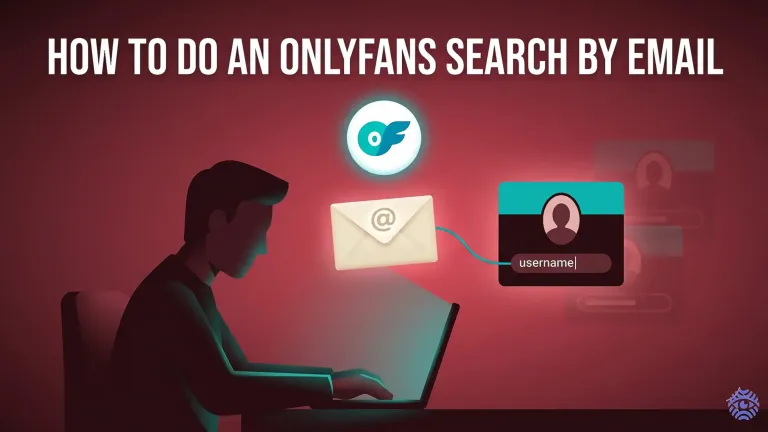 OnlyFans search by email account lookup illustration