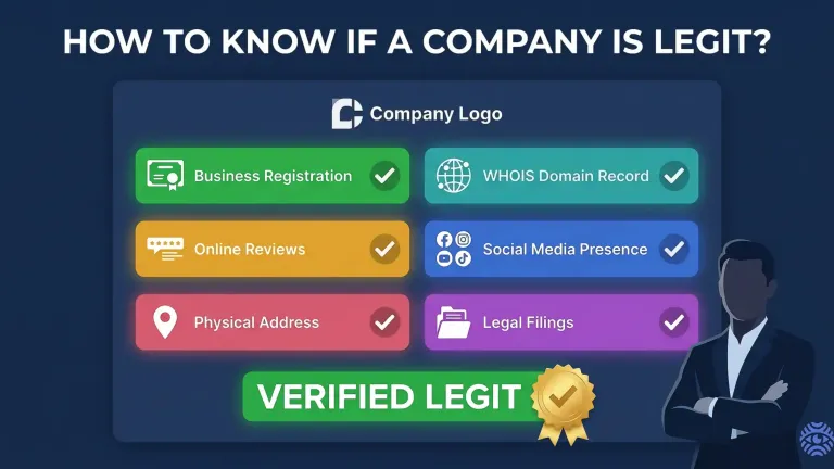 How to know if a company is legit illustration