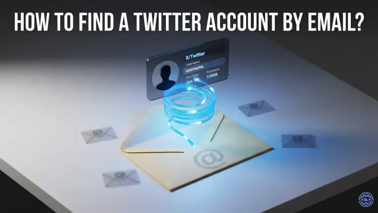 Finding a Twitter account by email address illustration