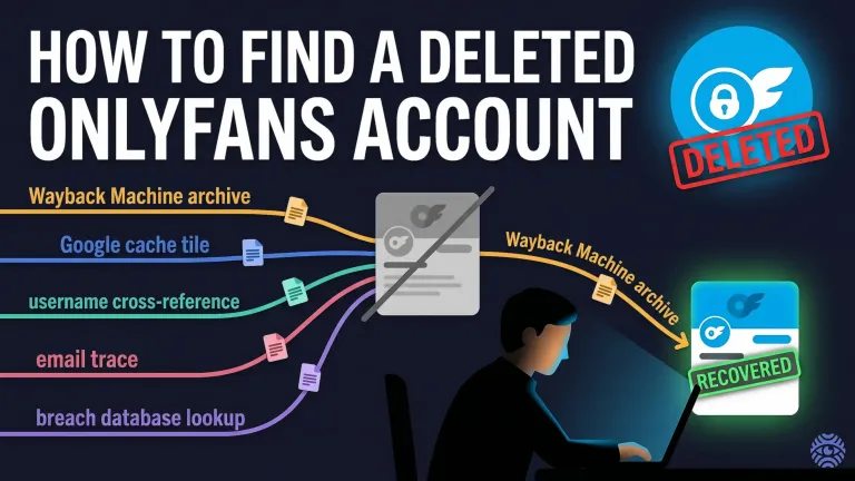 How to find a deleted OnlyFans account illustration