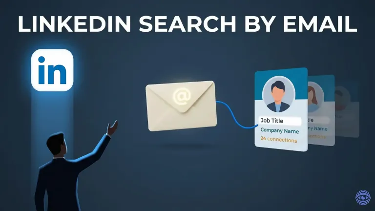 LinkedIn search by email illustration