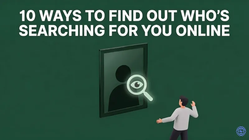 10 Ways to Find Out Who's Searching for You Online — illustration