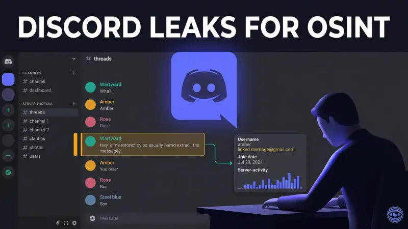 Discord leaks for OSINT intelligence gathering illustration