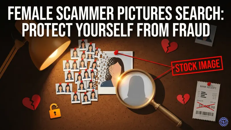 Female scammer pictures search illustration