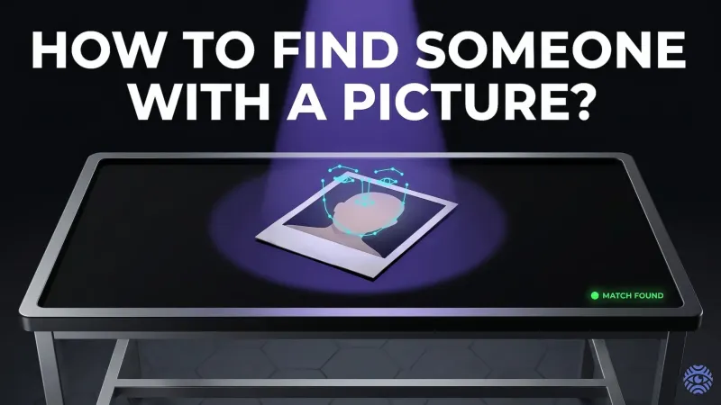 Finding someone with a picture using reverse image search illustration