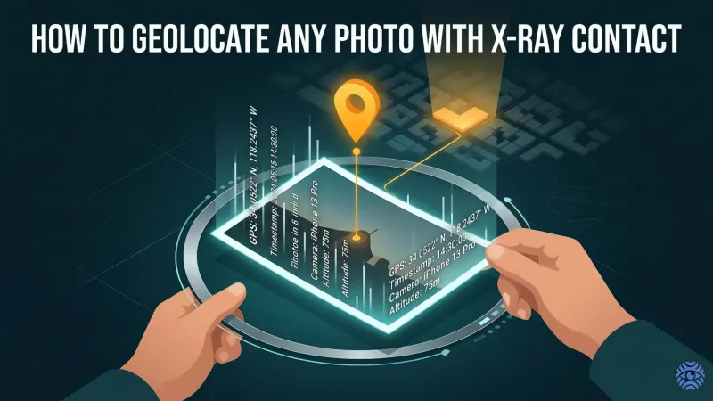 Photo geolocation with X-Ray Contact illustration