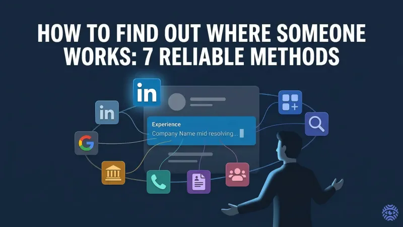 How to find out where someone works illustration