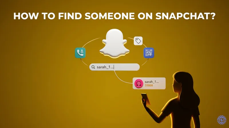 Finding someone on Snapchat search guide illustration