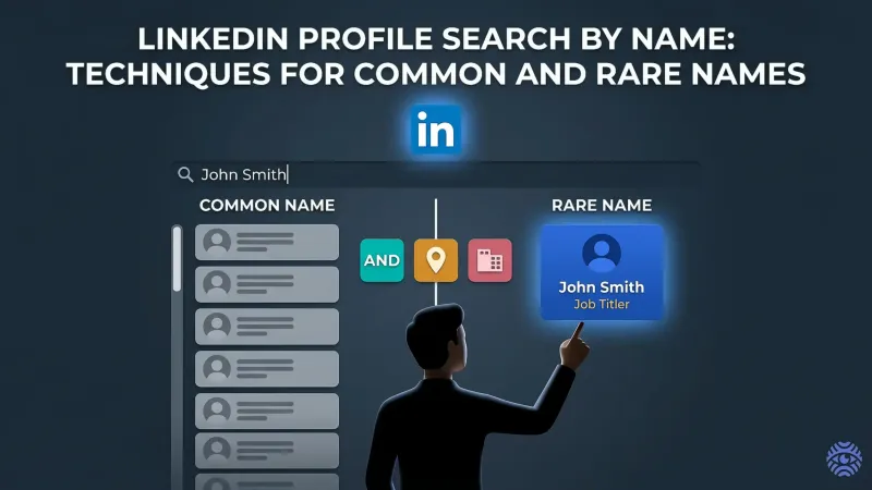 LinkedIn profile search by name techniques for common and rare names