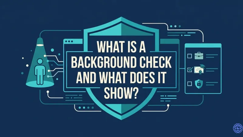 What is a background check and what does it show illustration