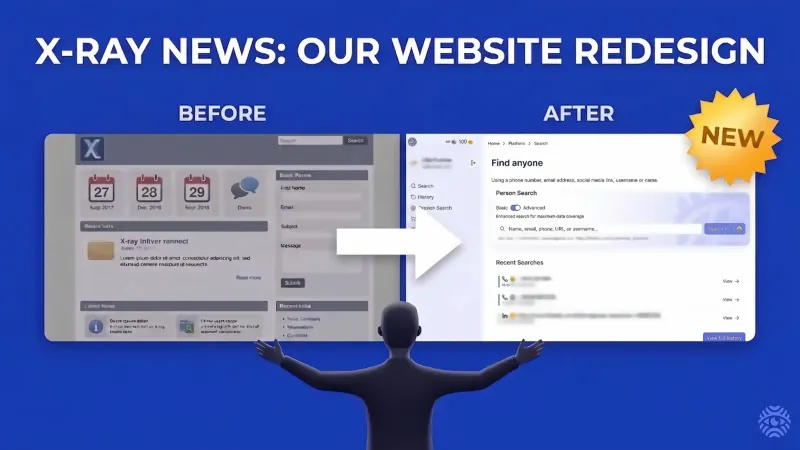 X-Ray Contact website redesign announcement illustration